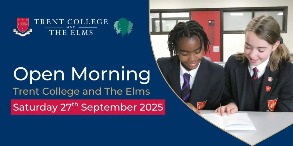 Trent College open morning advert image 