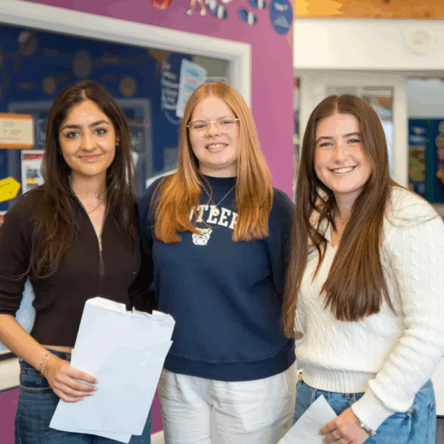 Pupils celebrate their GCSE results