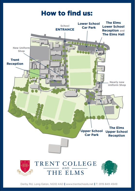 School Campus Map for Open Morning