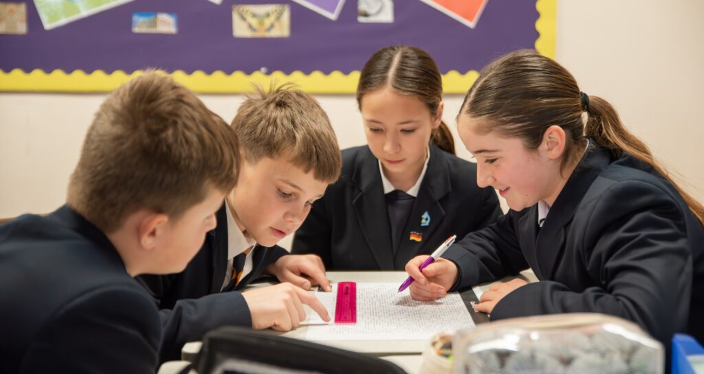 Year 7 Maths class